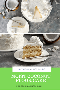 moist coconut flour cake pin