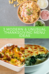 3 Modern Unusual Thanksgiving Menu Ideas pin
