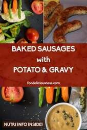 Baked Sausages With Potato Gravy Pins