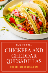 Chickpea and Cheddar Quesadillas