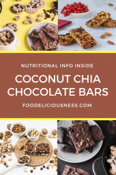 Coconut Chia Chocolate Bars pin