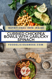 Curried Chickpea Bowls with Garlicky Spinach