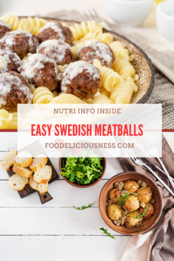 Easy swedish meatballs