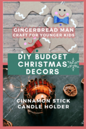 Gingerbread Man and Cinnamon Stick Candle holder