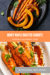 Honey Maple Roasted Carrots pin