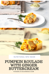 Pumpkin Roulade with Ginger Buttercream