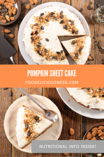 Pumpkin sheet cake