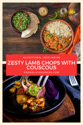 Zesty lamb chops with couscous