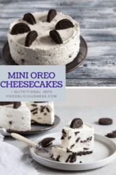 mini oreo cheesecakes pin