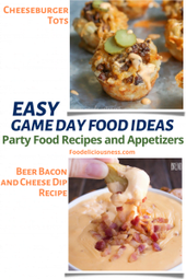 Cheese Burger tots and Beer Bacon and Cheese Dip
