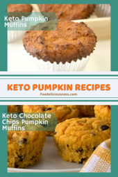 Keto Pumpkin Muffins and Keto Chocolate Chip Pumpkin Muffins
