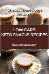 Maple Almond Fudge Fat Bombs Pin