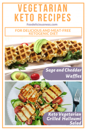 Sage and Cheddar Waffles and Keto Vegetarian Grilled Halloumi Salad