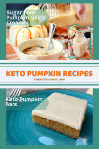Sugar free Pumpkin Spice Creamer and Keto Pumpkin Bars