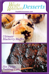 Ultimate Blueberry Muffin and Hot Fudge Pudding Cake