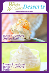 Weight watchers orange fluff and Lemon low point weight watchers dessert