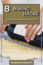 Wine Bottle as Rolling Pin
