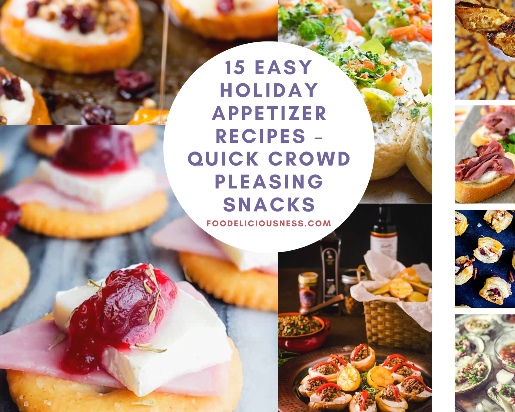 15 Easy Holiday Appetizer Recipes Quick Crowd Pleasing Snacks