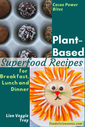 Plant-based Superfood recipe Cacao Power Bites Lion Veggie Tray
