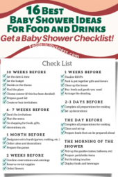 Checklist BEST BABY SHOWER IDEAS