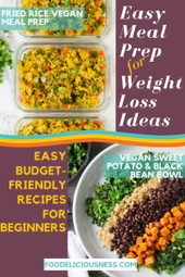 EASY MEAL PREP FOR WEIGHT LOSS IDEAS Fried Rice Vegan Meal Prep and Veg