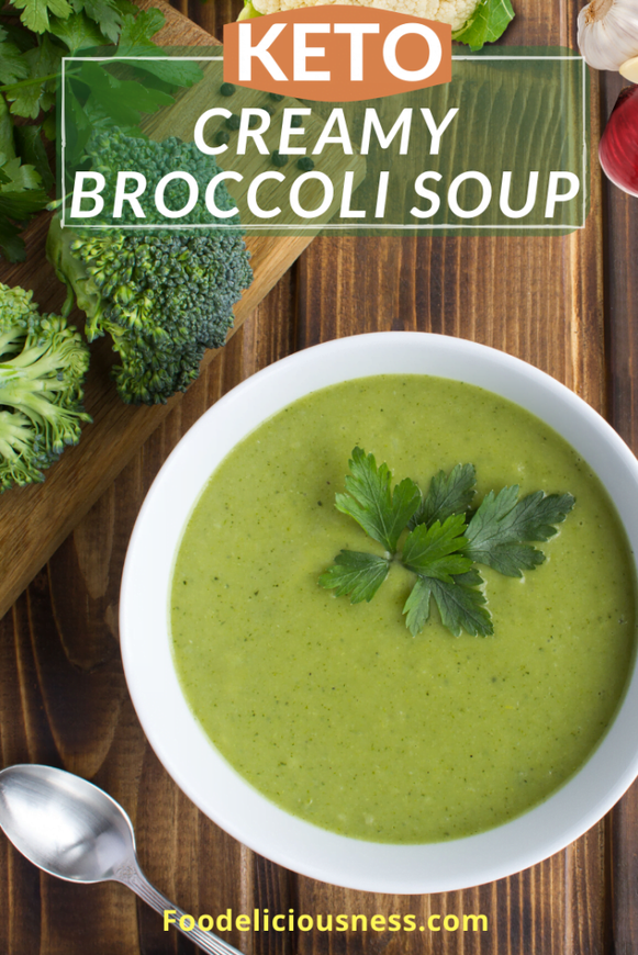Keto creamy broccoli soup 1