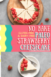 No Bake Paleo Strawberry Cheesecake 2