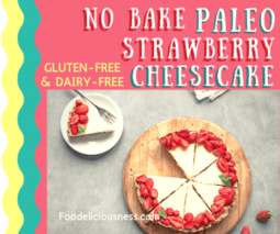 No bake paleo strawberry cheesecake 3
