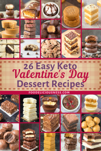 These 26 Easy Keto Valentine\'s Day Dessert Recipes are so perfect because they are truly healthy. Furthermore, they are going to suit your diet whether you are on keto, low carb, paleo, and vegan. After all, you can find them that they are gluten-free, sugar-free, as well as dairy-free, too. You will surely love and enjoy these healthy and easy Valentine\'s Day Dessert Recipes.
#Ketodessertrecipes #valentinesdaydesserts #paleodesserts #Vegandesserts
@Foodeliciousness