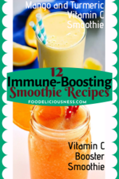 Mango and Turmeric Vitamin C Smoothie and Vitamin C Booster Smoothie