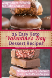 4 INGREDIENT PALEO VEGAN BROWNIE NO BAKE COOKIES KETO LOW CARB and NO BAKE PALEO VEGAN CHERRY