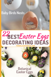 Best Easter Eggs Decorating Ideas baby birds nests and Botanical Easter Eggs