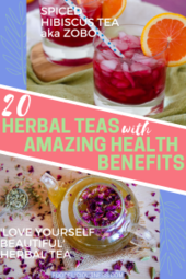 Spiced Hibiscus tea and love yourself beautiful herbal tea
