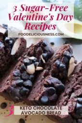 Sugar Free Valentines Day Recipes KETO CHOCOLATE AVOCADO BREAD
