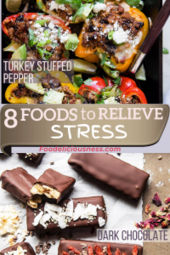 turkey stuffed pepper and dark chocolate
