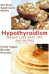 Hypothyroidism Weight Loss Diets tips and recipes Oat Bran Applesauce and Greek yogurt blender pancake