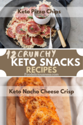 Crunchy keto snacks recipes Keto Pizza Chips and Keto Nacho Cheese Crisp