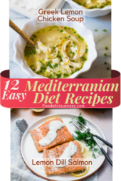 Greek Lemon Chicken Soup and Lemon Dill Salmon
