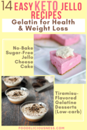 No Bake Sugar Free Jello Cheese Cake and Tiramisu Flavored Gelatin Desserts