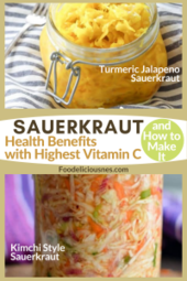 Turmeric Jalapeno and Kimchi Style Sauerkraut