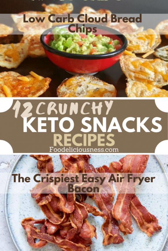 Low Carb Cloud Bread Chips And The Crispiest Easy Air Fryer Bacon Low carb cloud bread chips and the crispiest easy air fryer bacon