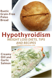 Rustic Grain Free Paleo Bread and Creamy Dill and Garlic Salmon