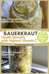 SAUERKRAUT Health benefits with Highest vitamin C Easy 2 Ingredient homemade and Dill and Caraway Sauerkraut