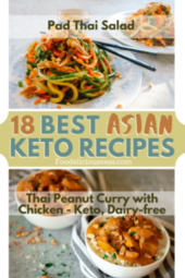 Pad Thai Salad and Thai Peanut Curry with Chicken Keto Dairy free