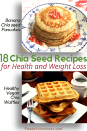 Banana Chia seeds Pancakes and Healthy Vegan Chia Waffles