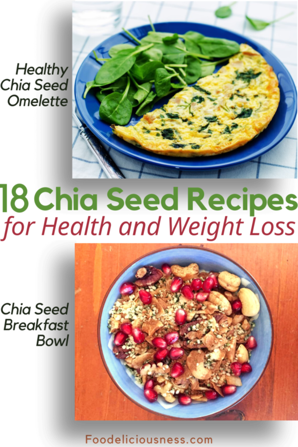 Chia seed recipes healthy chia seed omelet and chia seed breakfast bowl