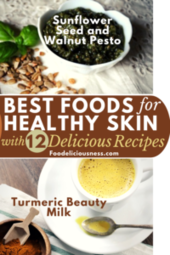 Sunflower Seed and Walnut Pesto and Turmeric Beauty Milk