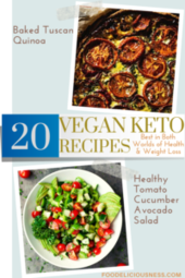 Baked Tuscan Quinoa and Healthy Tomato cucumber avocado salad