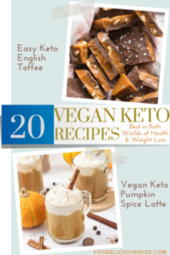 VEGAN KETO RECIPES Easy Keto English Toffee and Vegan Keto Pumpkin Spice Latte