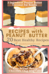 Recipes with Peanut Butter 3 Ingredient Peanut Butter Coconut Fat Bombs and Keto Peanut Butter Chocolate Chip Mug Cake